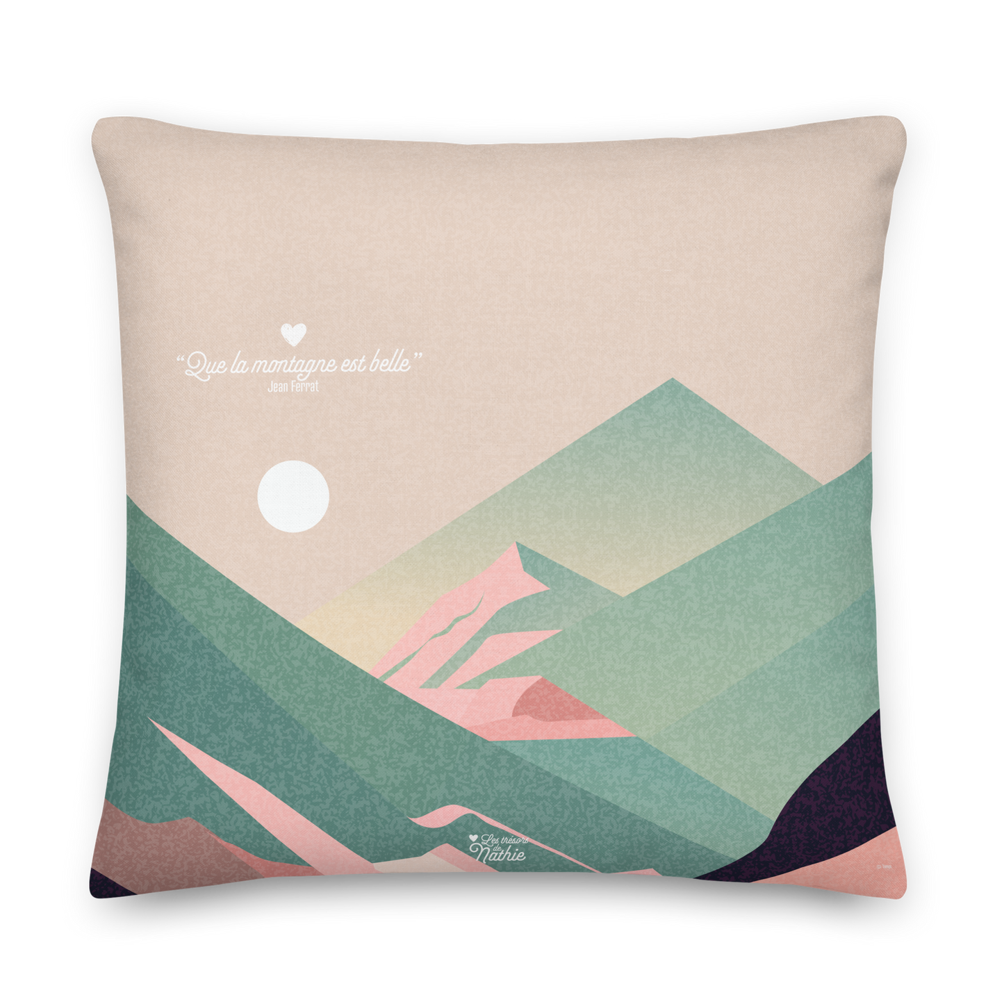 "Pause montagne" - Coussin 56x56 cm