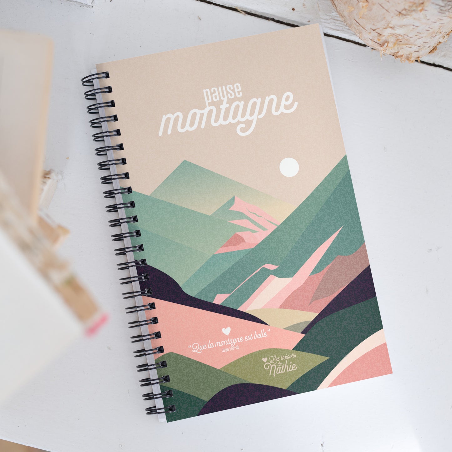 "Pause montagne" - Carnet à spirales