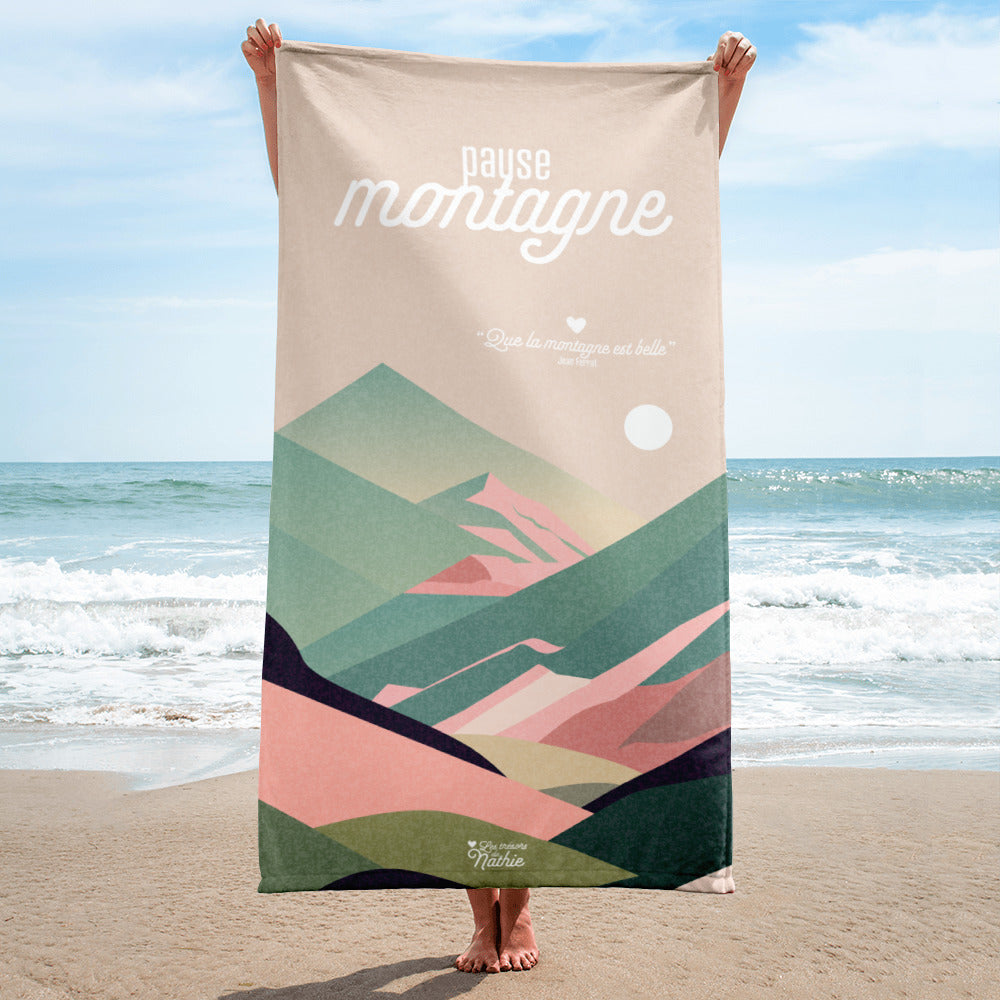 "Pause montagne" - Serviette