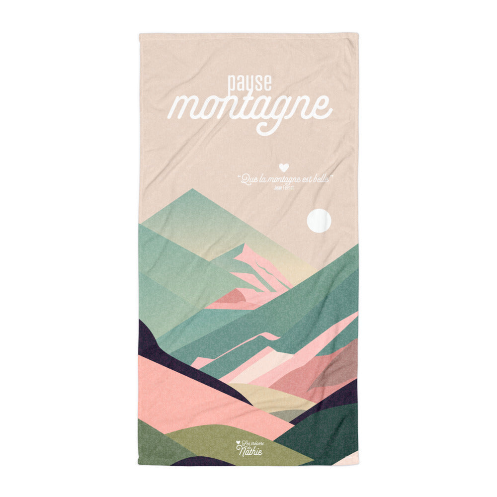 "Pause montagne" - Serviette