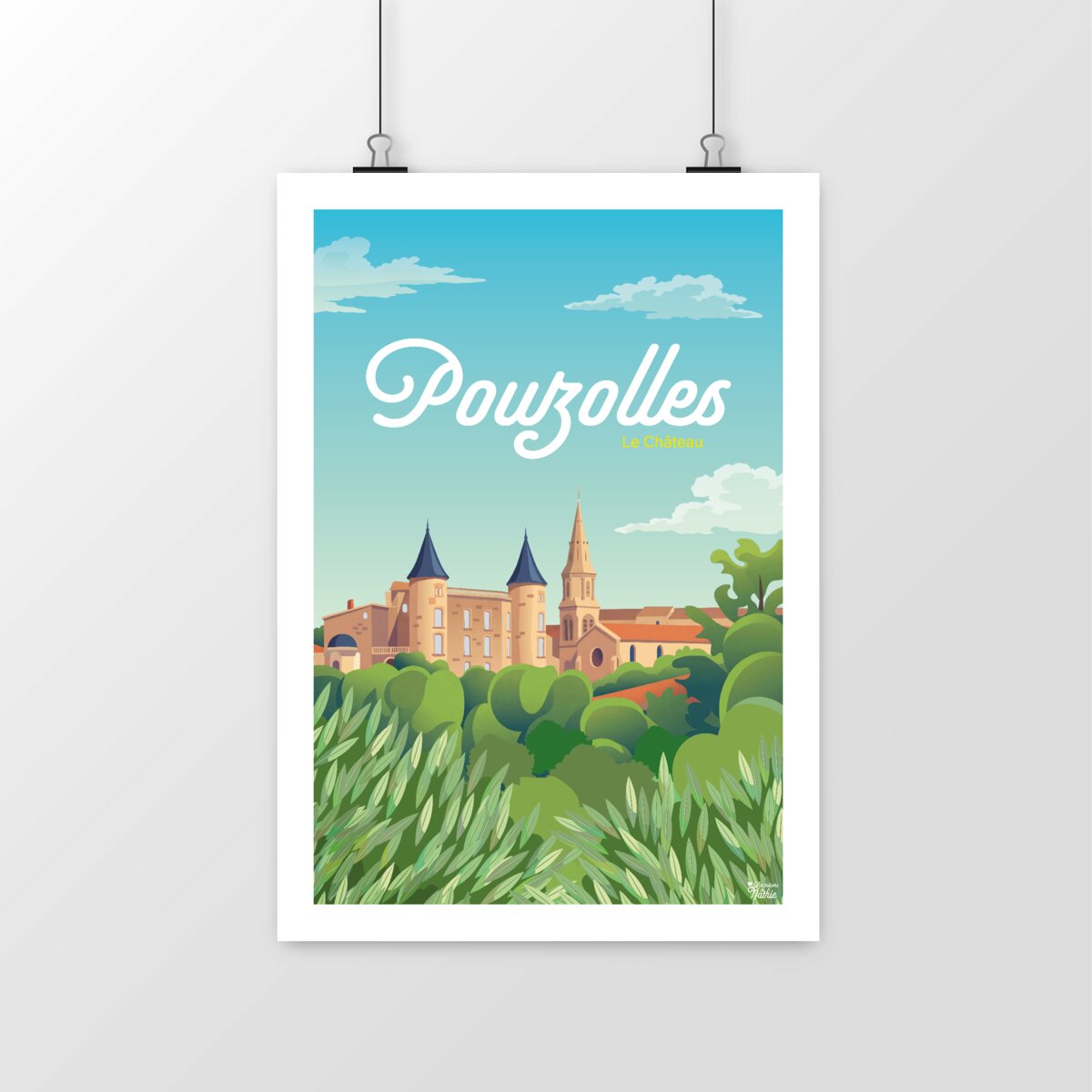 POUZOLLES - Le Château - portrait